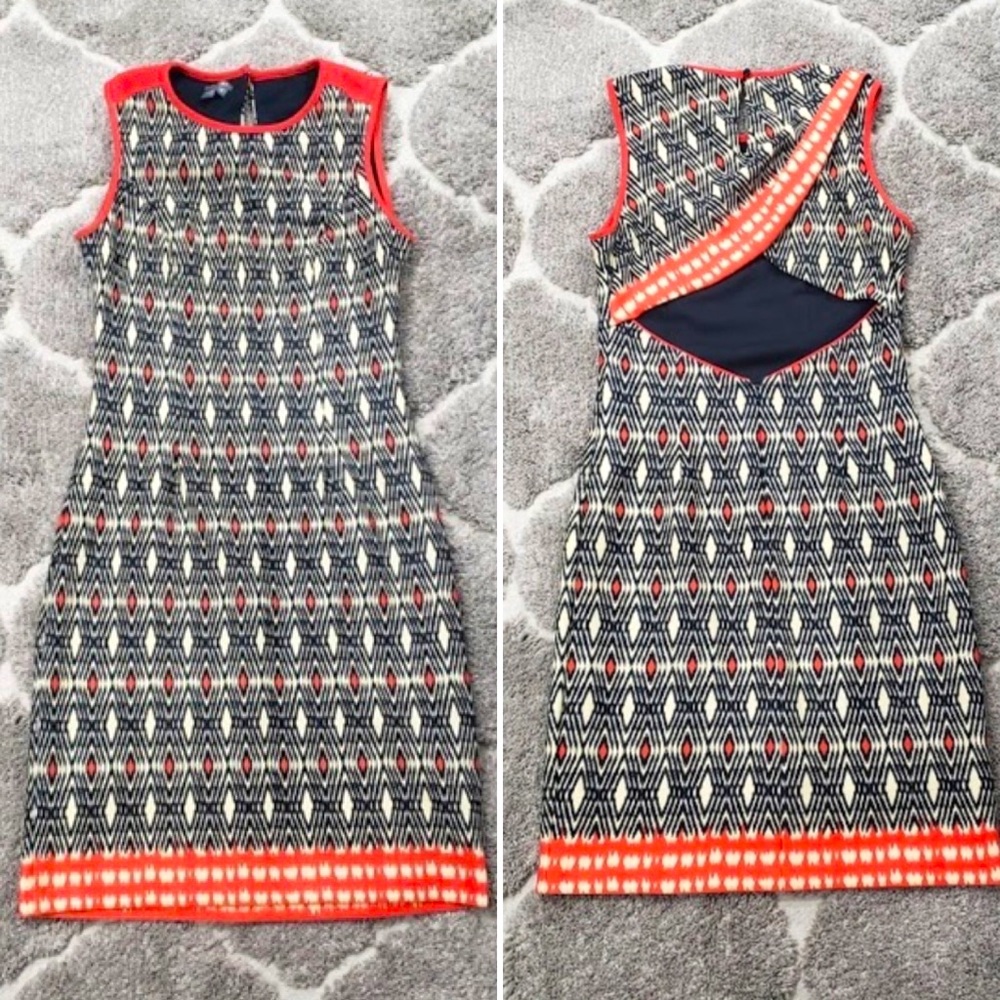 Muse | Geometric Open Back Dress